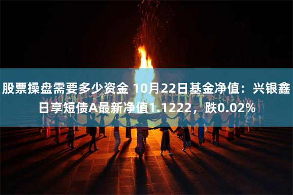 股票操盘需要多少资金 10月22日基金净值：兴银鑫日享短债A最新净值1.1222，跌0.02%